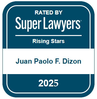 Rated By Super Lawyers | Rising Stars | Juan Paolo F. Dizon | 2025